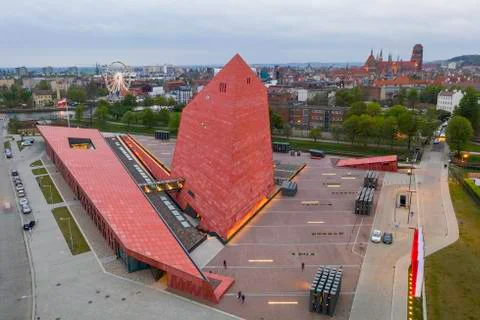 The building of the museum of Second World War II in Gdansk. Stock Photos