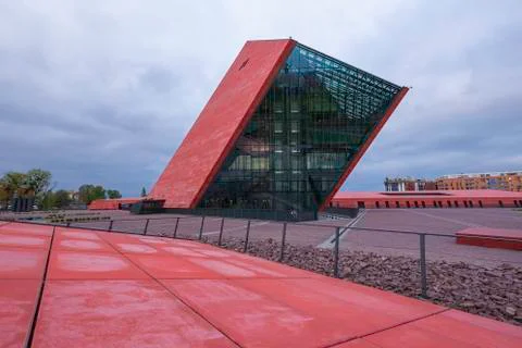 The building of the museum of Second World War II in Gdansk. Stock Photos