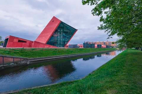 The building of the museum of Second World War II in Gdansk. Stock Photos