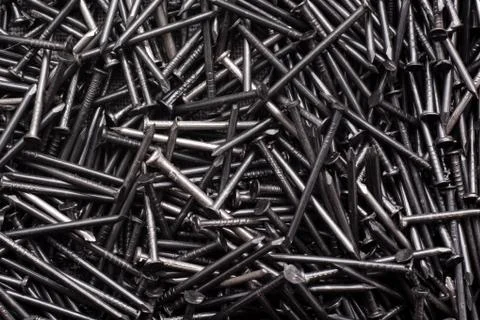 Building nails close-up Stock Photos