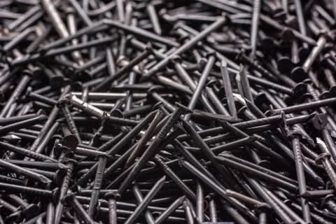 Building nails close-up Stock Photos