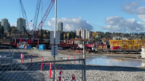 Building The New  Pattulla Bridge Stock Footage 165339151