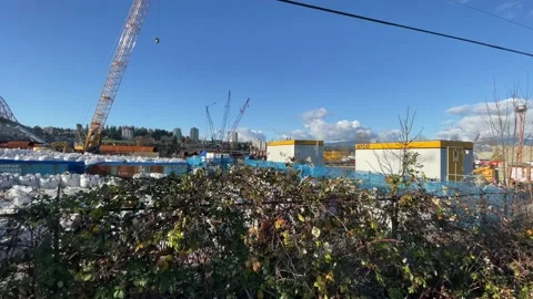 Building The New  Pattulla Bridge Stock Footage 165357355