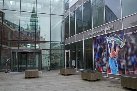 Building of a newspaper Stock Photos