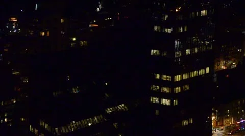 Building Night Stock Footage 10881024