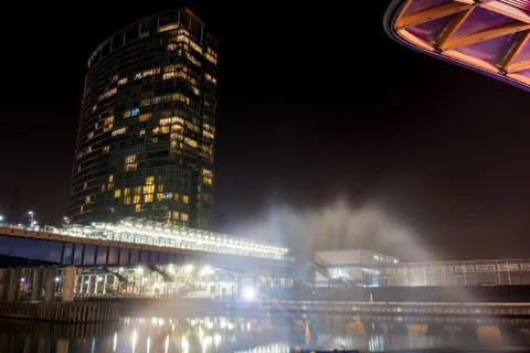 Building at night Stock Photos