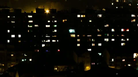 Building (night timelapse) Stock Footage 16923046