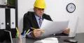 Building Office Room Space Indoor Projects Engineer Looking Inside Plans Detail 4k or 4k+ Resolution