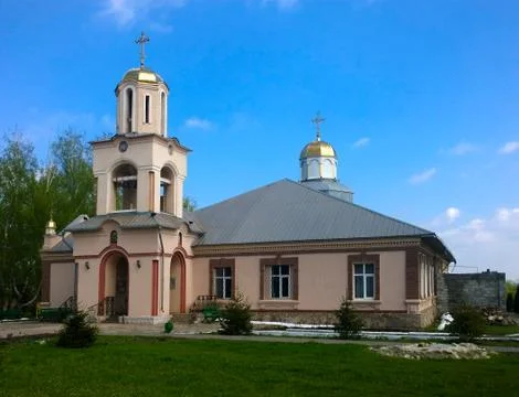 The building of the Orthodox monastery Stock Photos