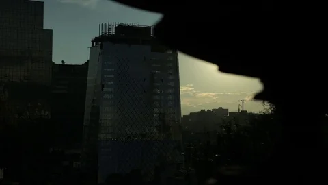 Building over city Stock-Footage 77101335