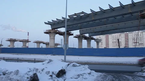 Building overpass Vídeo Stock 34914139