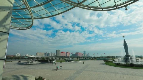 The building of Palace of Science Stock Footage 84117369