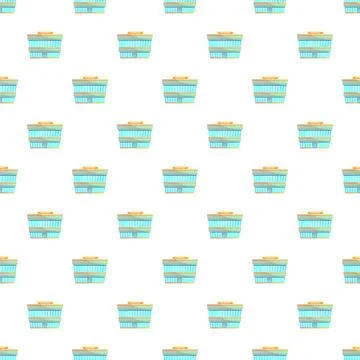 Building pattern showing shopping mall or office Illustrazione stock