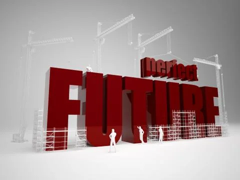 Building perfect future Stock Illustration