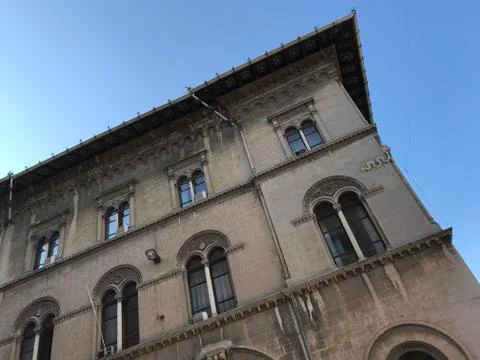 A building in Perugia Stockfoto's