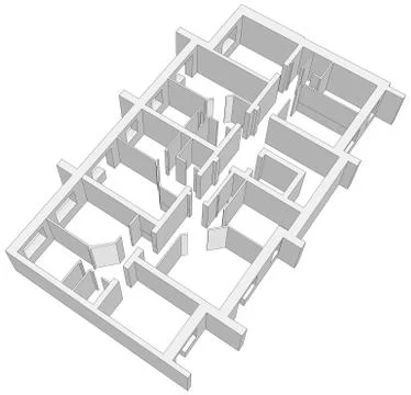 Building plan. Vector Ilustración de archivo
