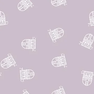 Building planetarium line seamless pattern Ilustración de archivo