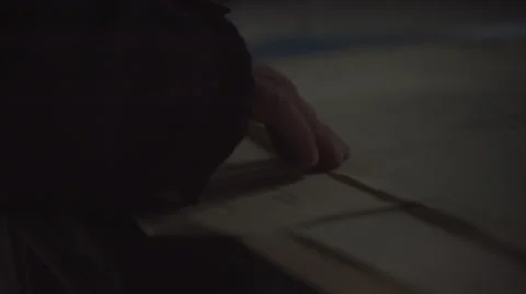 Building plans on a desk Stockbeeldmateriaal 68675338