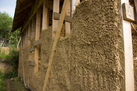 Building plaster clay Stock Photos