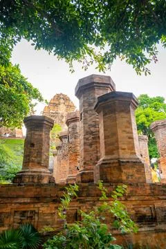Building of Po Nagar is a Cham temple tower in Nha Trang, Vietnam Fotos de archivo