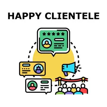 Building positive customer feedback and reputation management Ilustración de archivo