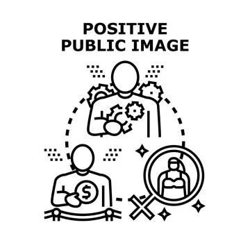 Building positive public image and brand reputation Stock Illustration