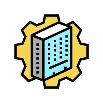 Building process color icon vector illustration Ilustración de archivo
