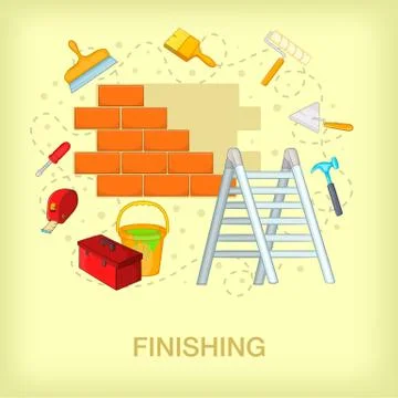 Building process concept place, cartoon style Ilustración de archivo