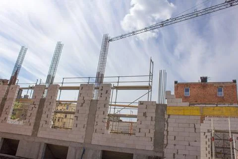 Building process. Industrial background Stock Photos