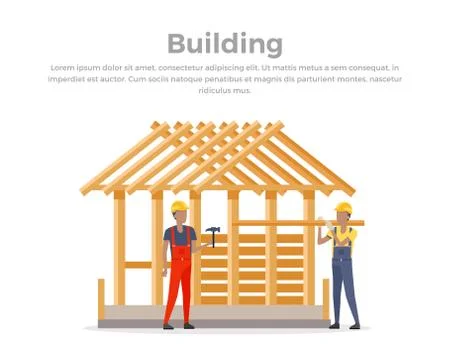 Building Process. Success Engineer Ilustración de archivo