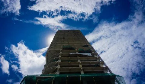 Building on progress with beautiful sky view as background photo taken in Stock Photos
