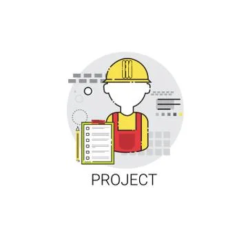 Building Project Construction Engineering Icon Ilustración de archivo