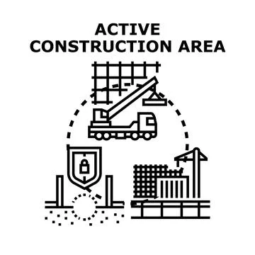 Building project development with safety and security Stock Illustration