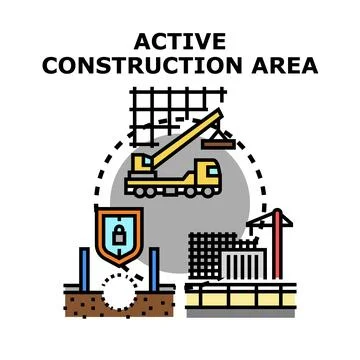 Building project development with safety and security Stock Illustration