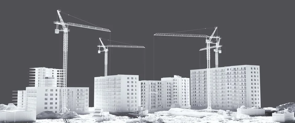 Building project Stock Illustration