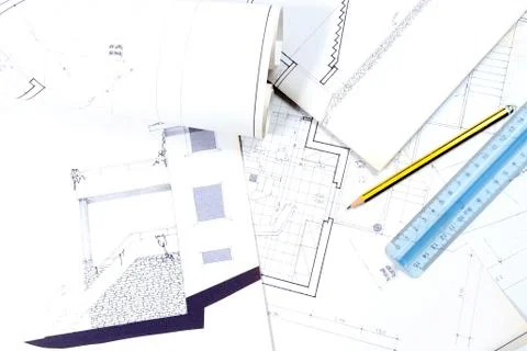 Building project Foto stock