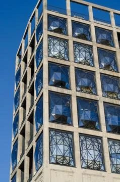 Building with protuberant windows Stock Photos