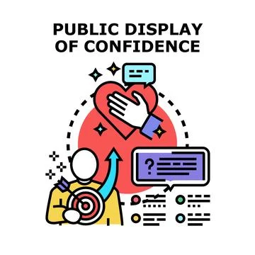 Building public display of confidence and trust Stock Illustration