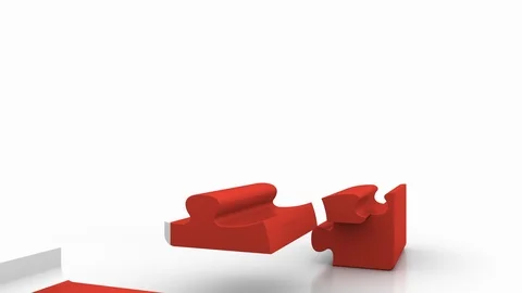 Building puzzle house featuring flag of Switzerland. Swiss emigration Stock Footage 88315313