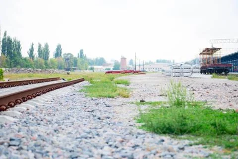 Building of railway Stock Photos