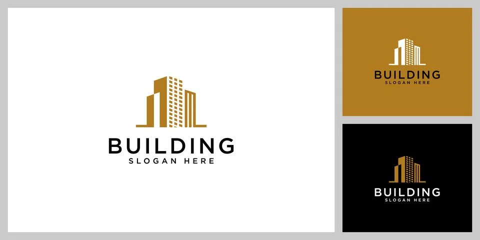 Building real estate vector design template Ilustración de archivo