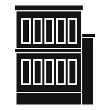 Building reconstruction icon, simple style Ilustración de archivo