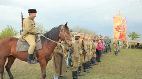 Building on the reconstruction of the Second World War. Editorial Stock Footage 25478106