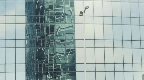 Building in reflection Stock Footage 63320419