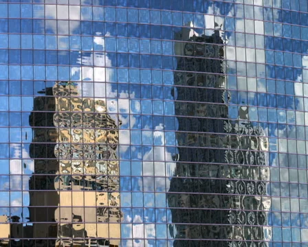 Building Reflection Time Lapse Stock Footage 923865
