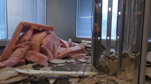 Building Remodeling - office space redesign - construction Stock Footage 40297185