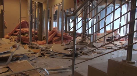 Building Remodeling - office space redesign - construction Stock Footage 40297273