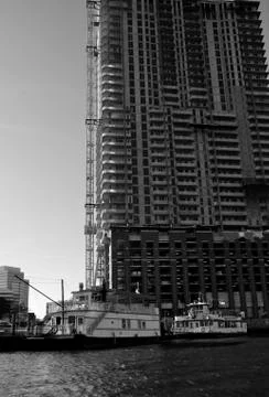 Building on the river Stock Photos