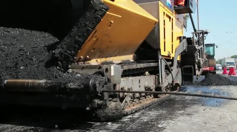 Building the road Stockbeeldmateriaal 11238171