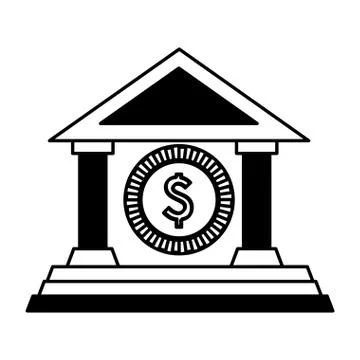 Building roman columns icon Ilustración de archivo